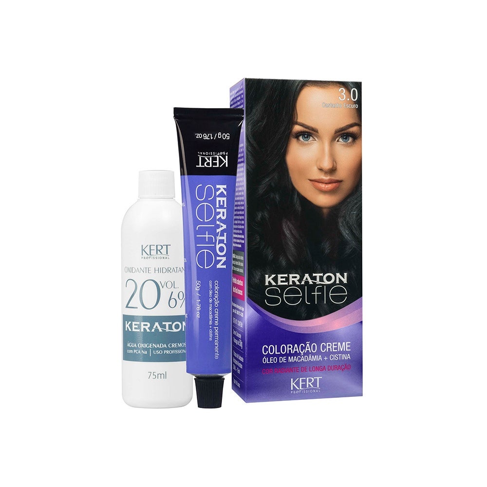 Tintura Keraton Selfie 3.0 Castanho Escuro