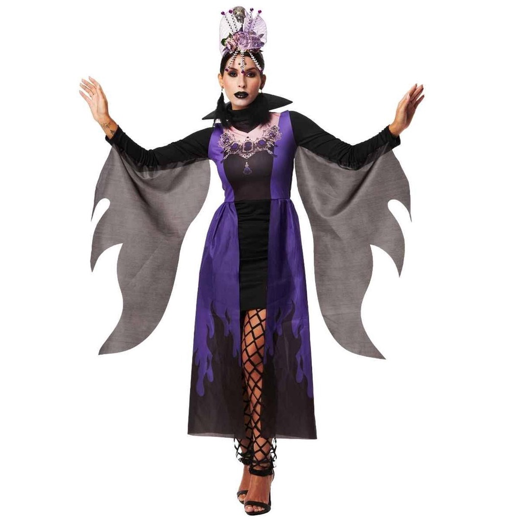 Fantasia Vampira Halloween Moderna Adulta Feminina de Luxo