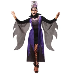 Fantasia Vampira Halloween Moderna Adulta Feminina de Luxo
