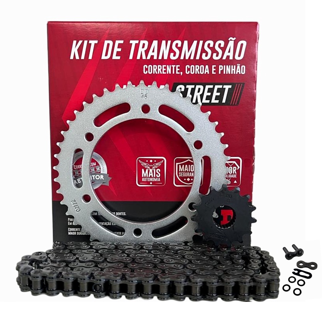 Kit Relacao Yamaha Fazer 250 2009 C/retentor Original Did. - Spare Parts and Accessories for Vehicles