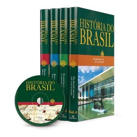 Coleção História Do Brasil Barsa 4 Livros e CD Interativo (Novo, Lacrado)