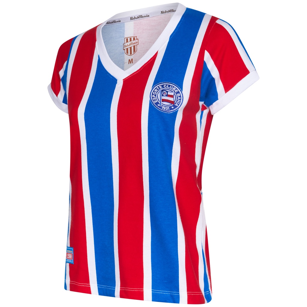 Camisa Bahia Retrô 1988 Feminina Oficial em Oferta na Shopee