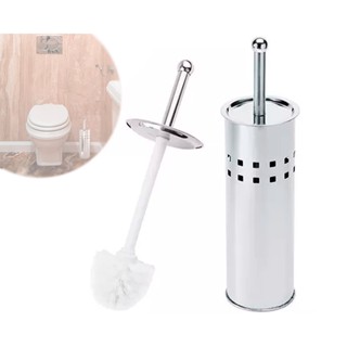 Escova Sanitária Limpeza Higienização Em Aço Inox C/ Suporte