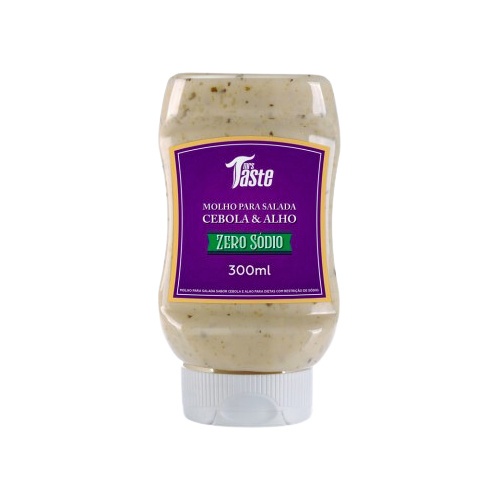 Molho Salada Cebola Alho Zero Sódio 300ml Mrs Taste