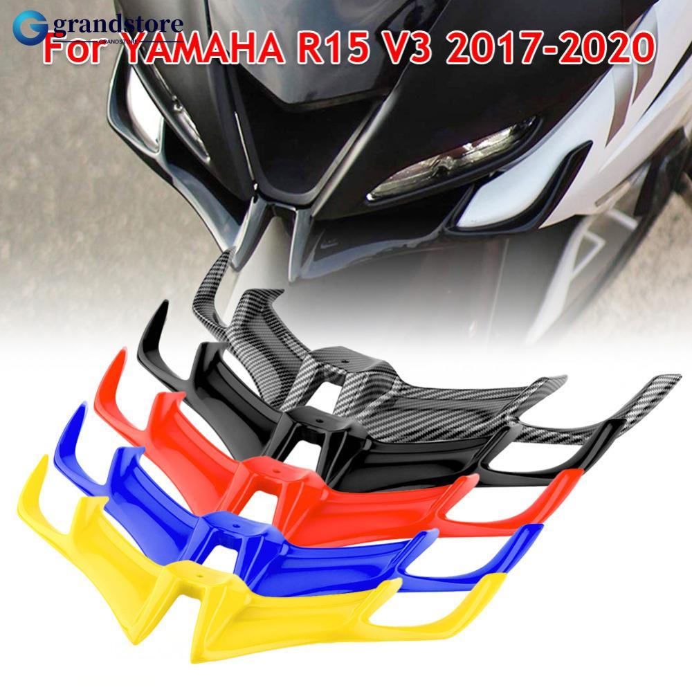GRANDSTORE Motocicleta Carenagem Frontal Aerodinâmica Asa Tampa Inferior Proteção Contra Vento 2017-2020 Para YAMAHA YZF R15 YZFR15 V3 F5X9