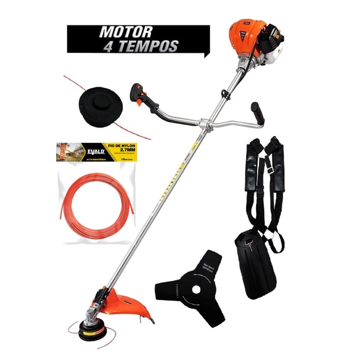 Roçadeira Tekna Gasolina 4 Tempos 38.9cc 1.6hp Kit Fio Nylon em Oferta na Shopee