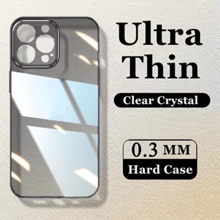 Ultra Fino 0,33mm Caixa De Telefone Transparente Para IPhone 15 Pro Max 12 13 14 Capa Dura PC À Prova De Choque