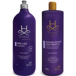 Shampoo Hydra Pró Liss 1L + Máscara Liso Perfeito 480ml Cães
