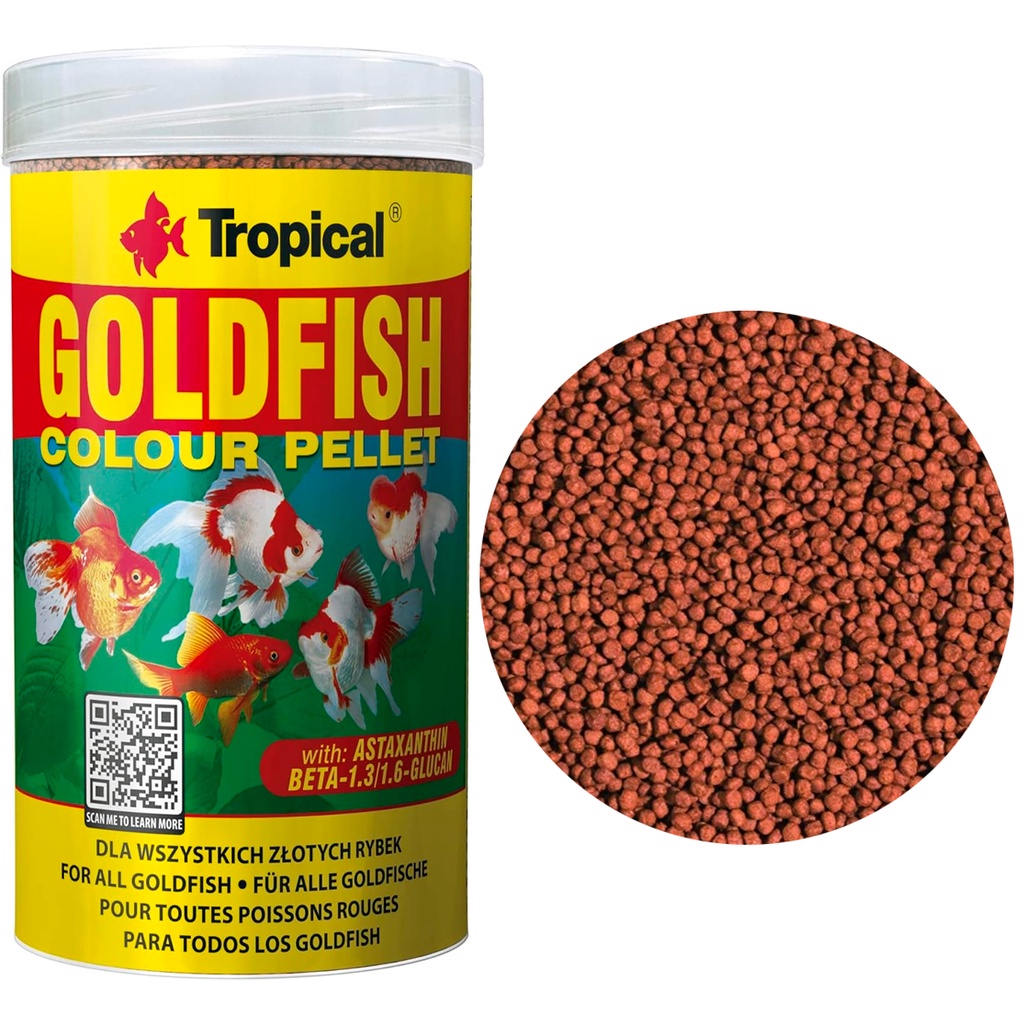 Ração Para Peixes Goldfish Color Pellet 90g 250ml Tropical