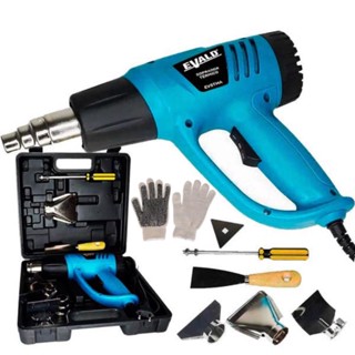 Soprador Térmico 110v . 2000W com Maleta Kit Acessórios EVALD e Luva TSUZUKI