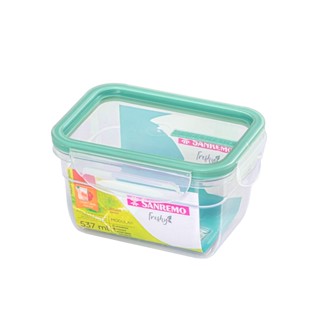 Pote Plástico com Travas Hermético Verde Menta 537ml Freshy Sanremo