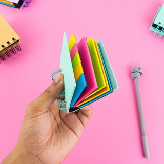 Bloco De Notas Adesivas Rascunho Bloquinho De Anotações Papelaria Anotações Com Marcador De Paginas Colorido