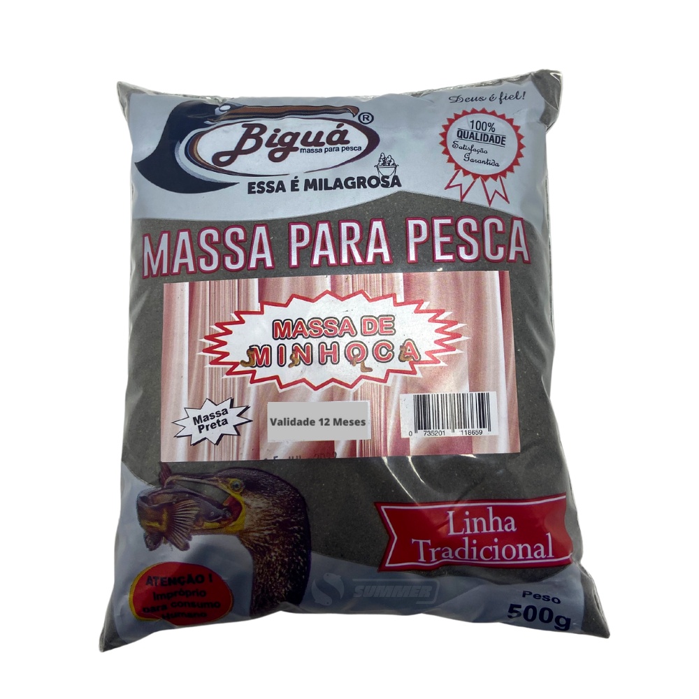 Kit 6 Massa Para Pesca Bigua 500g Melhores Sabores Pesqueiro em Oferta na Shopee