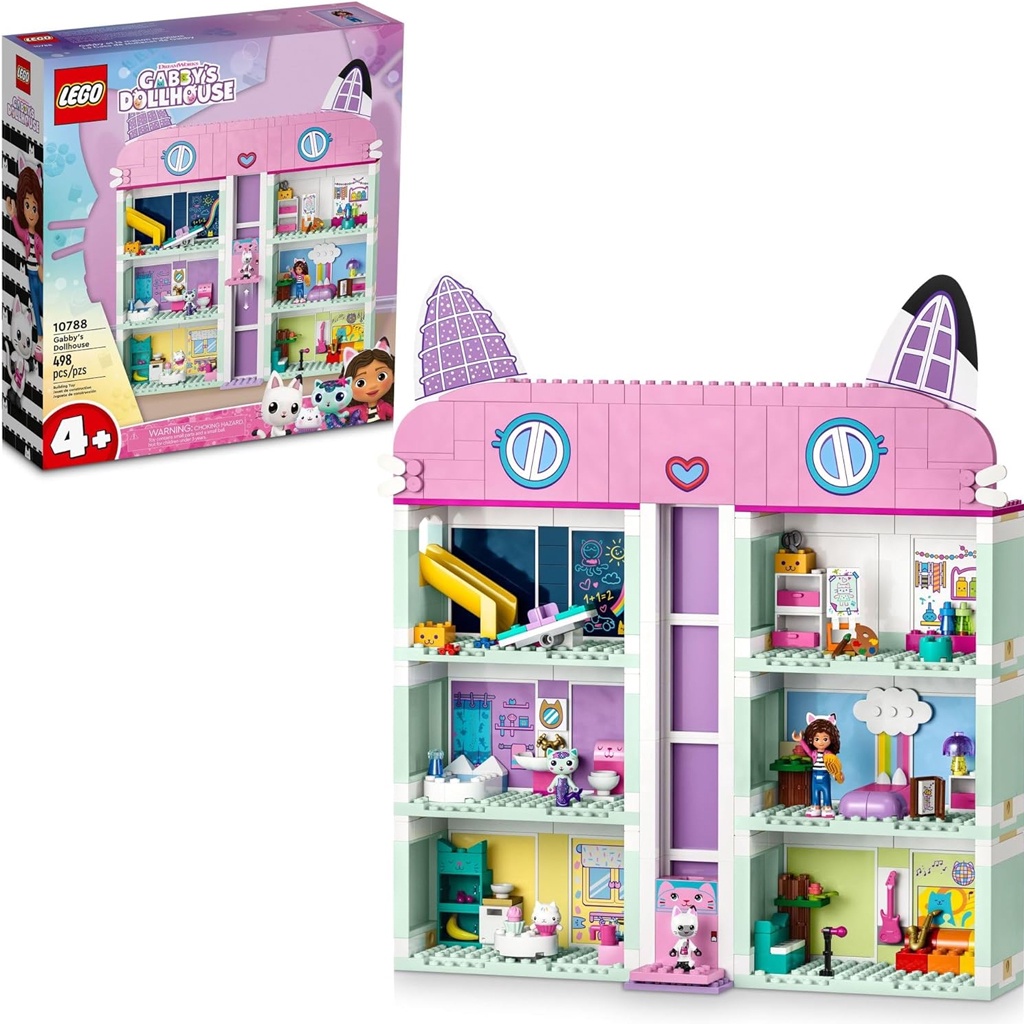 LEGO Gabbys Dollhouse Casa Magica Da Gabby 498 peças 10788