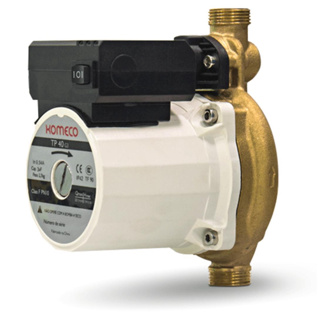Mini Pressurizador Bomba de Água Komeco TP40 G4 Bronze 127v