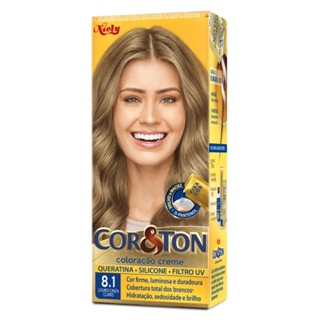 Tintura Creme Cor & Ton Louro Cinza Claro 8.1