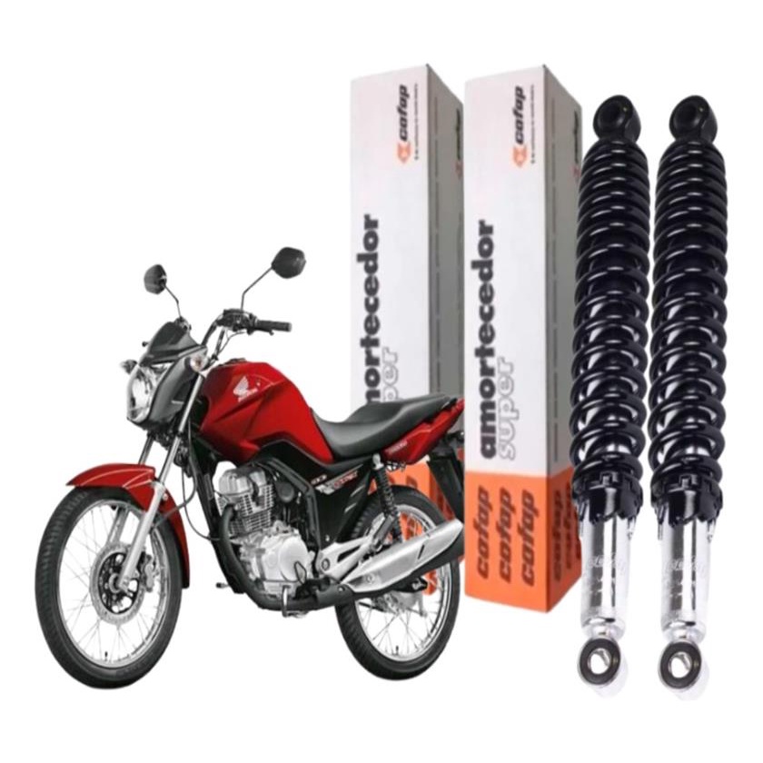 Par Amortecedor Traseiro Honda CG FAN TITAN TODAY 89 90 91 92 93 94 95 96 97 98 99 2000 2001 2002 2003 2004 2005 2006 2007 2008 2009 2010 2011 2012 2013 2014 2015 2016 2017 2018 Original Cofap