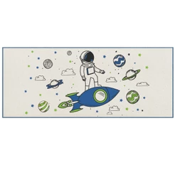 Tapete Infantil Astronauta Royal 45X100cm Antiderrapante
