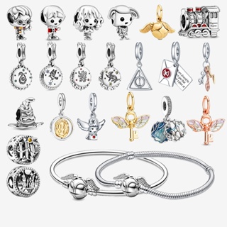 Série Harry prata 925- Adequado para pulseira de joias com contas originais incrustadas DIY em Oferta na Shopee