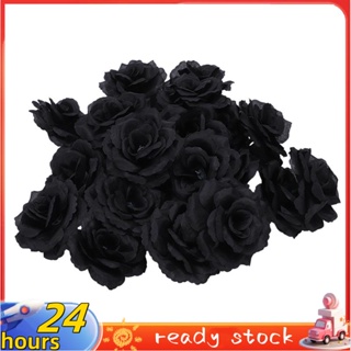 20 Pcs Rosa Preta Artificial Flor De Seda Festa De Casamento Casa Escritório Jardim Decoração DIY em Oferta na Shopee