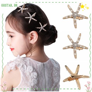 OOSTAR Estrela Do Mar Hairpin Summer Beach Jóias De Cabelo Cabeleireiro Meninas Barrettes