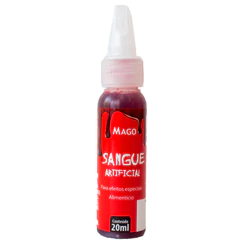 Corante Sangue Artificial Alimentício - Vermelho - 20ml - 1 unidade - Mago - Rizzo