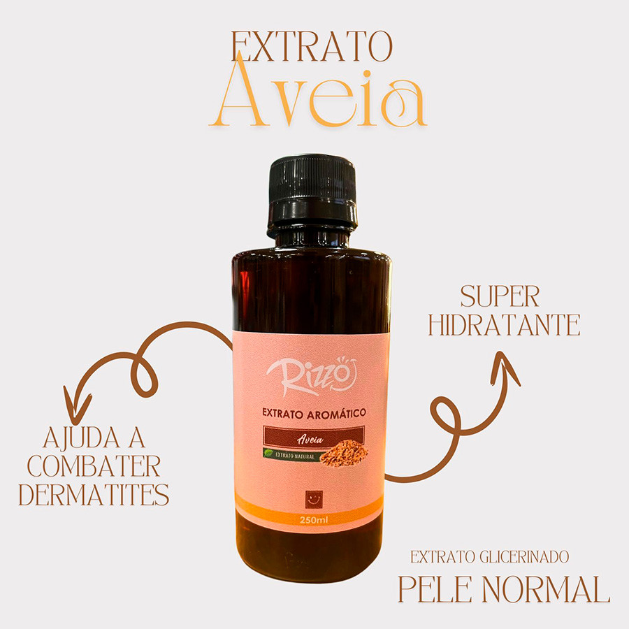 Extrato Natural de Aveia para Perfumaria - 250ml - 1 unidade - Rizzo