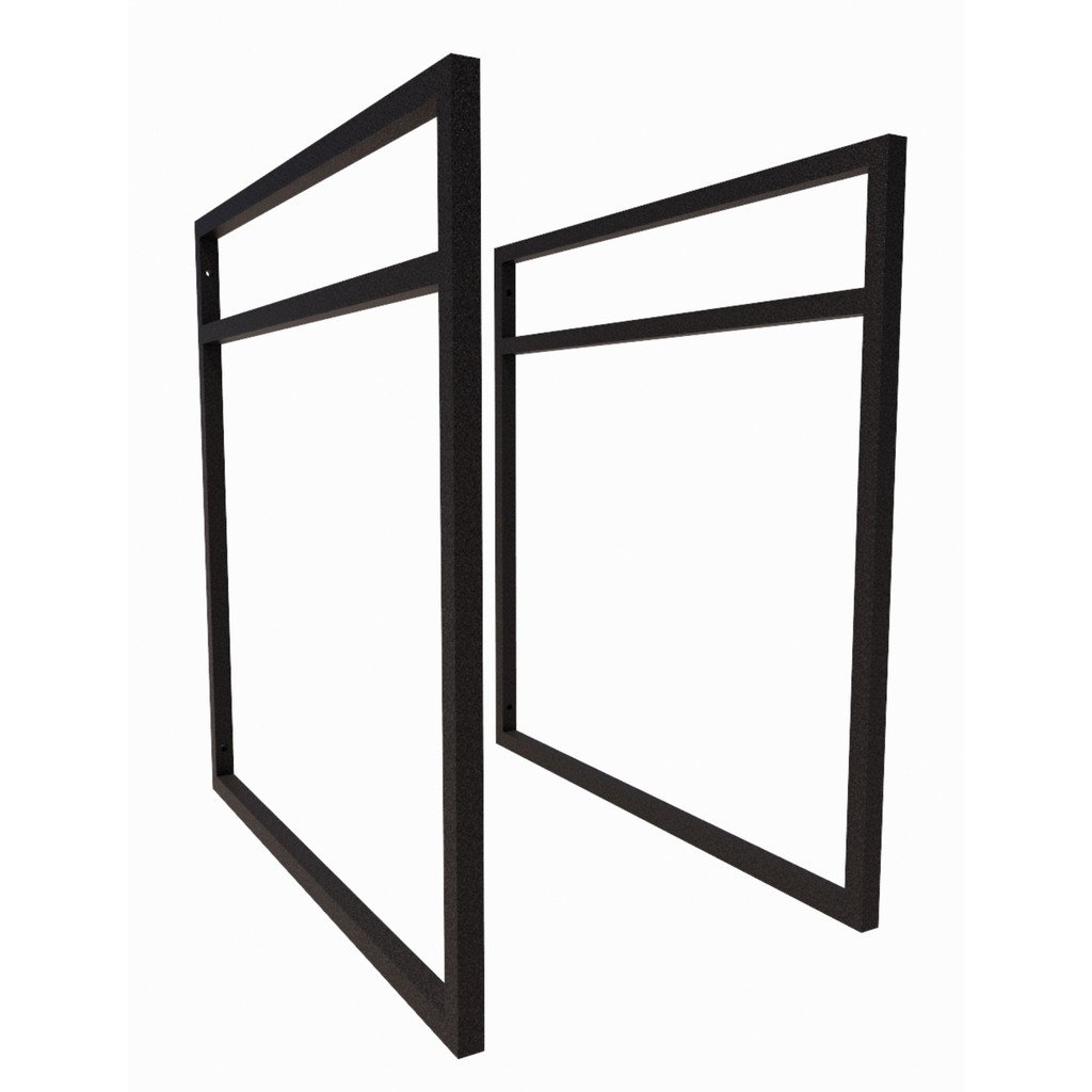 2 Suporte Prateleira Nicho Estilo Industrial Forno Microondas 45cm Parede Aço Cozinha Decoração Loft