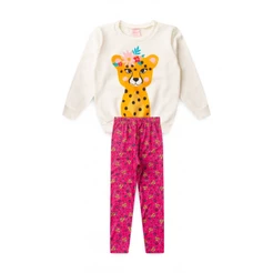 Conjunto Infantil Feminino Oncinha Do Inverno