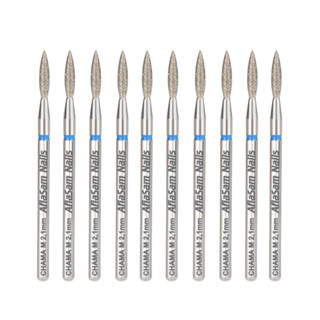 10 Broca Diamantada Chama Azul 2,1mm 837 Unhas Alongamento em Oferta na Shopee