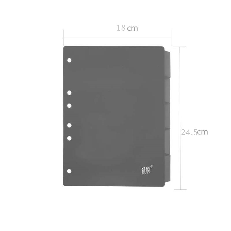 Divisórias Fichário Colegial/b5 (Médio) Cinza C/5un Yes em Oferta na Shopee