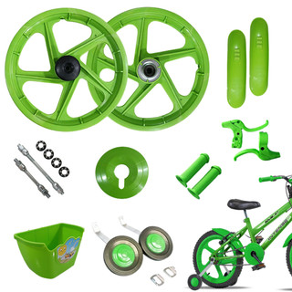 Kit Montagem Bike Aro 16 Infantil Verde Ben10