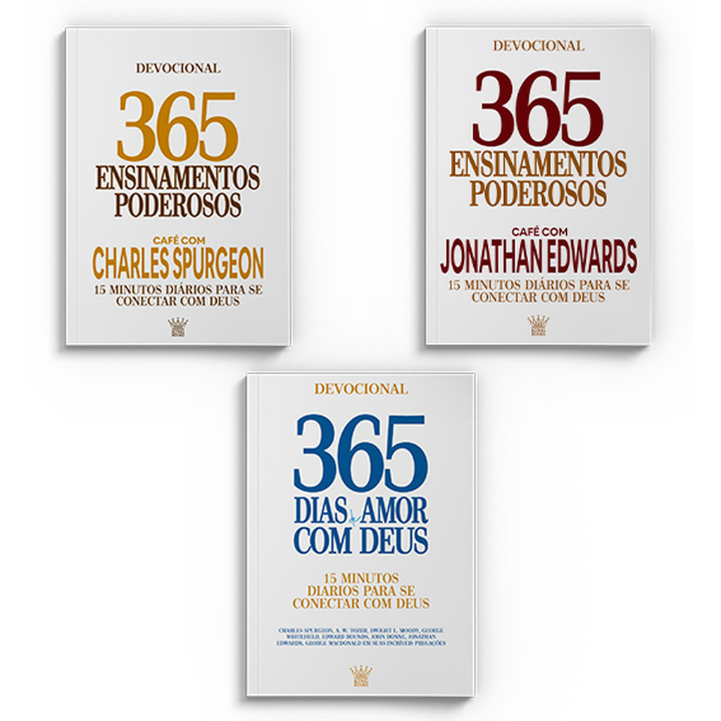 Combo 365 dias de Fé - Kit com 3 Livros
