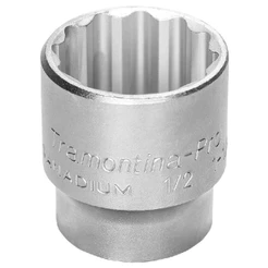 Soquete Estriado em Aço Cromo Vanádio 1.1/4'' - Encaixe 1/2'' Tramontina PRO