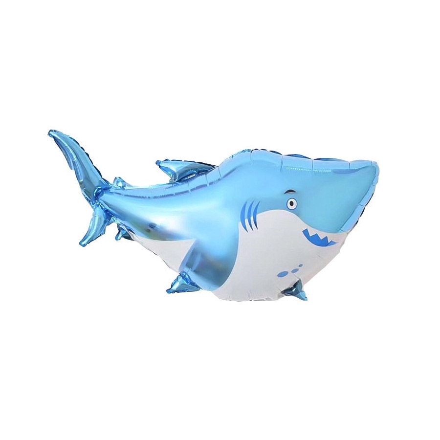 Balão de Festa Metalizado 38" 96cm - Tubarão - 1 unidade - Rizzo - Home & Living