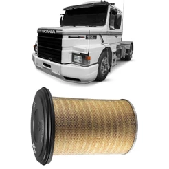 Filtro Ar Scania T-112 Ds11 81 A 93 Tecfil Ap1185