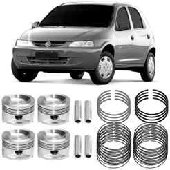 Kit Pistão Anel Std Celta Corsa 1.0 8v 1996 A 2006 Gasolina
