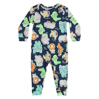 Macacão Longo de Animaizinhos para Bebê Menino Quimby