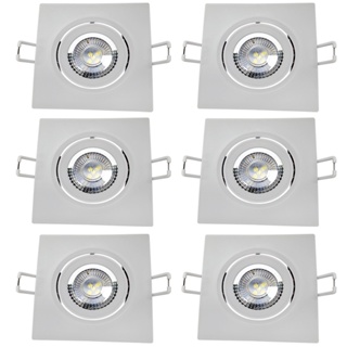 6 Luminária de Gesso Spot 5w Embutir Luz Branco Frio 6500K Bv Avant em Oferta na Shopee