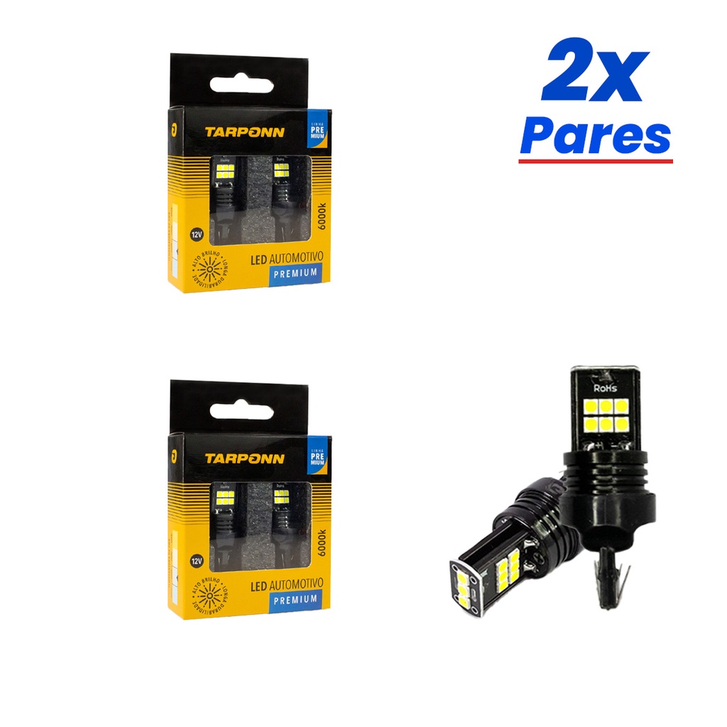 Kit 4 Lâmpadas Tarponn LED 7040 T20 Canbus Premium 1 Polo 12v 6000k em Oferta na Shopee