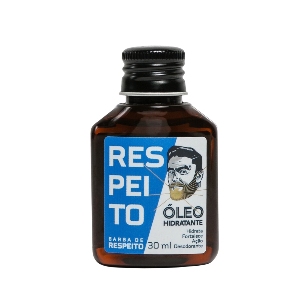 Óleo de Barba Hidratante 30ml Anti-frizz - Barba de Respeito