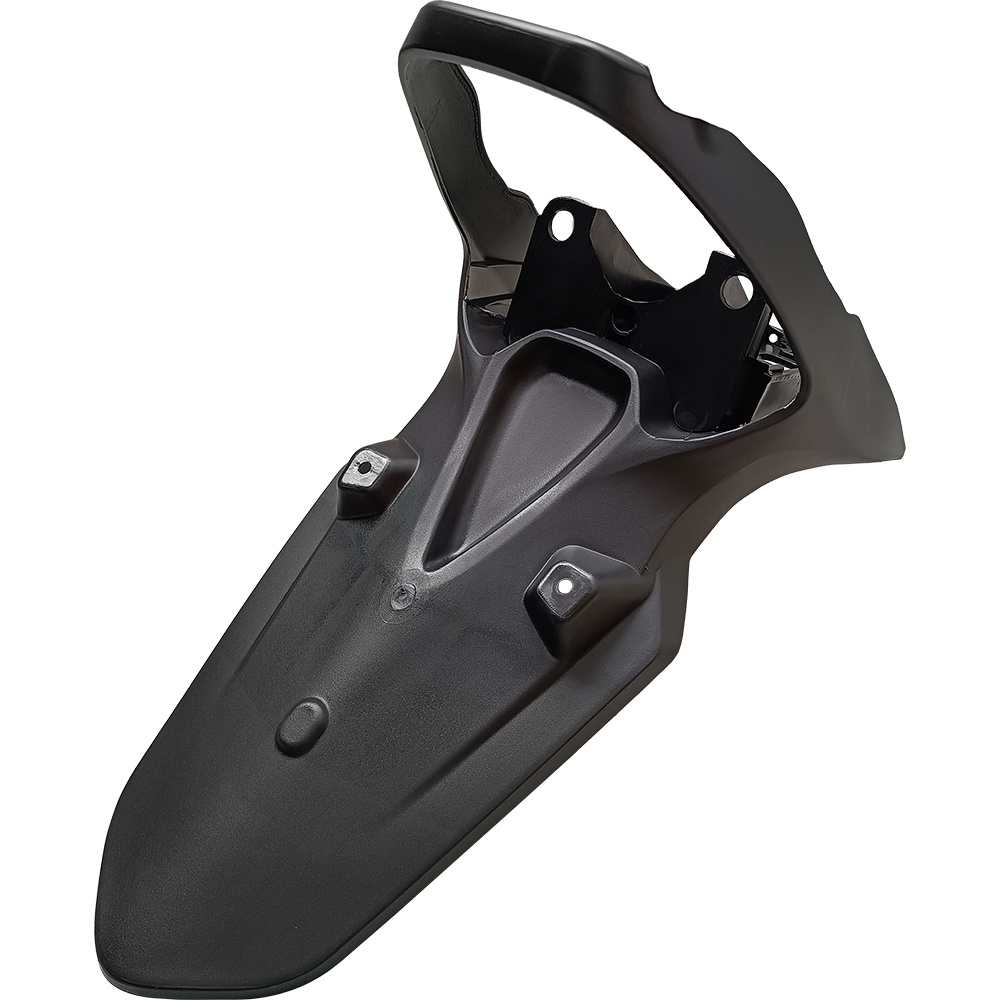 PARALAMA TRASEIRO SUPORTE DA PLACA NXR BROS 150 2009 A 2012 PRETO INJ