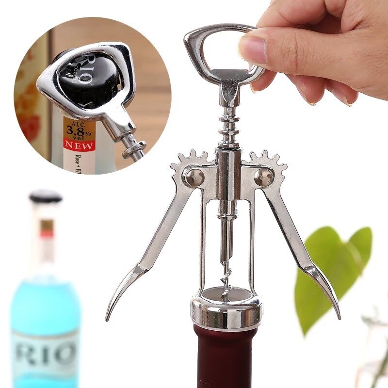 Saca Rolhas Para Vinho Abridor De Garrafa Profissional Multiuso Cozinha Casa Gourmet Bebida Borboleta