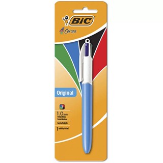Caneta esferográfica retrátil 1.0mm 4 cores com 1 unidade Bic