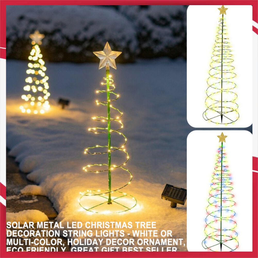 Lâmpada Solar LED Noturna Decorações Criativas De Natal Luz Solar LED Para árvore De Natal 2.5v Luz LED Decoração Para árvore De Natal 50 Contas De Lâmpada Lâmpadas De Iluminação P