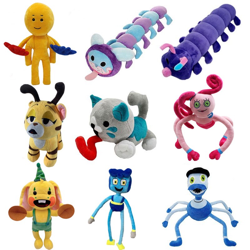 Papoula playtime Huggy Wuggy Pj Pug Um Pilar Stuff Plush Brinquedos 60cm Caterpillar Peluche Cartoon Stuffed Plushie Toy Aranha Boneca Presentes Para Crianças Menina