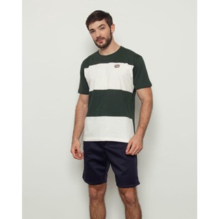 Camiseta Masculina Manga Curta Listrada Verde