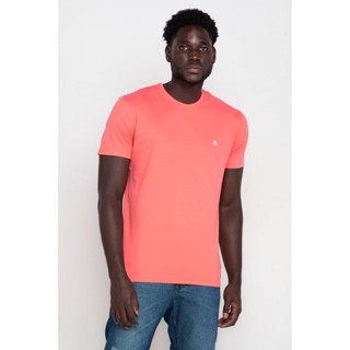 Camiseta Masculina Bordado Off White Polo Wear Rosa Médio