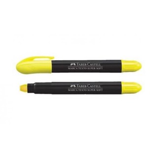 kit com 2 Marca-Texto SuperSoft Faber-Castell - Ponta em Gel  - Amarelo