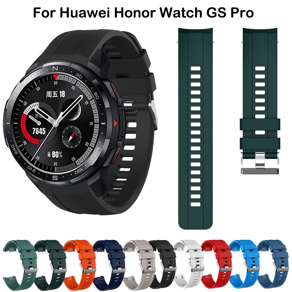 Pulseira De Relógio Huawei Watch Strap For Honor GS Pro Esportiva De Substituição De Silicone Acessórios em Oferta na Shopee